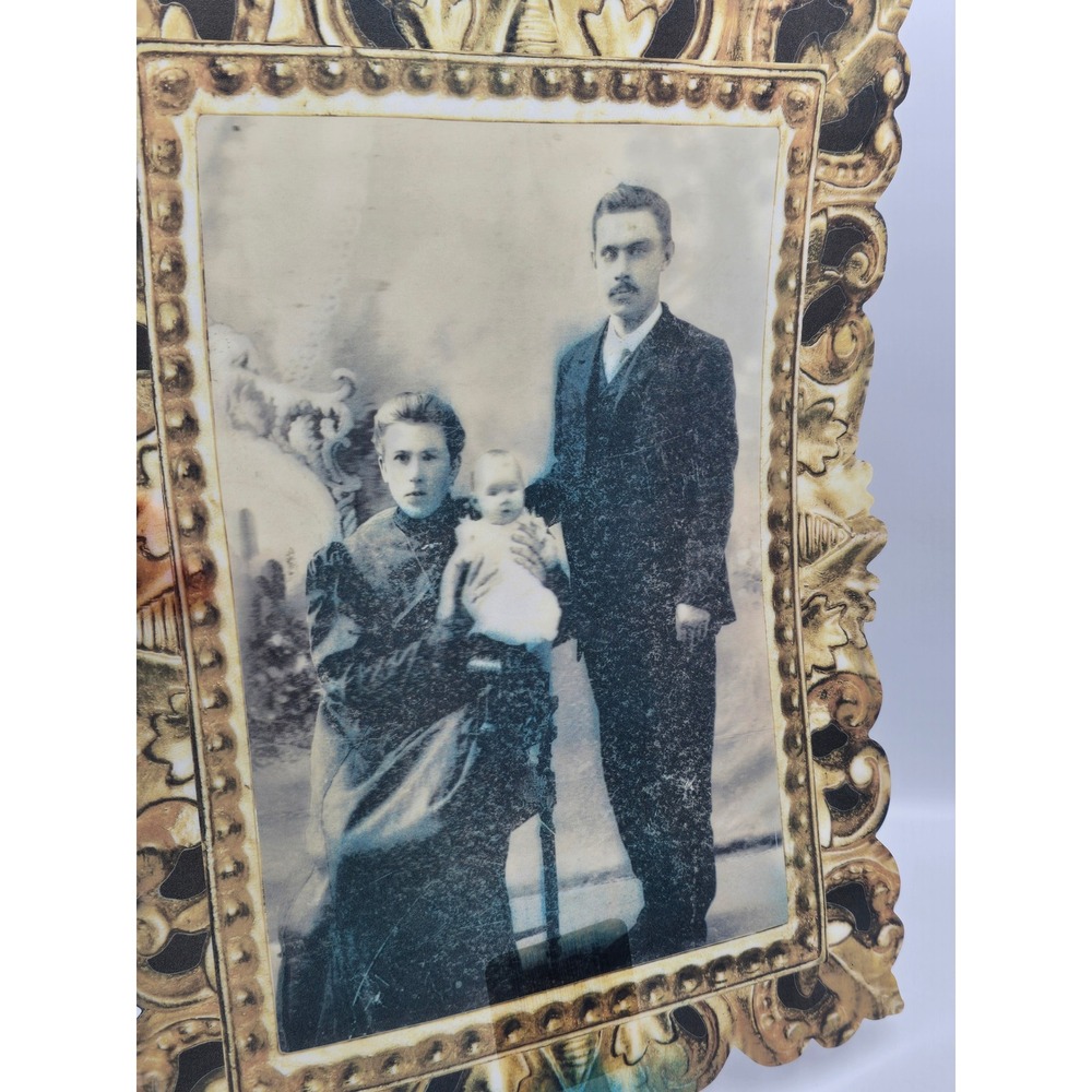 Unbranded Lenticular Halloween Wall Art Gold Spooky Skeleton Portrait
Hologram
